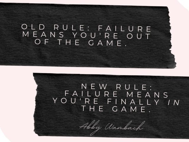 Why We Need a New Rule When it Comes to Failure